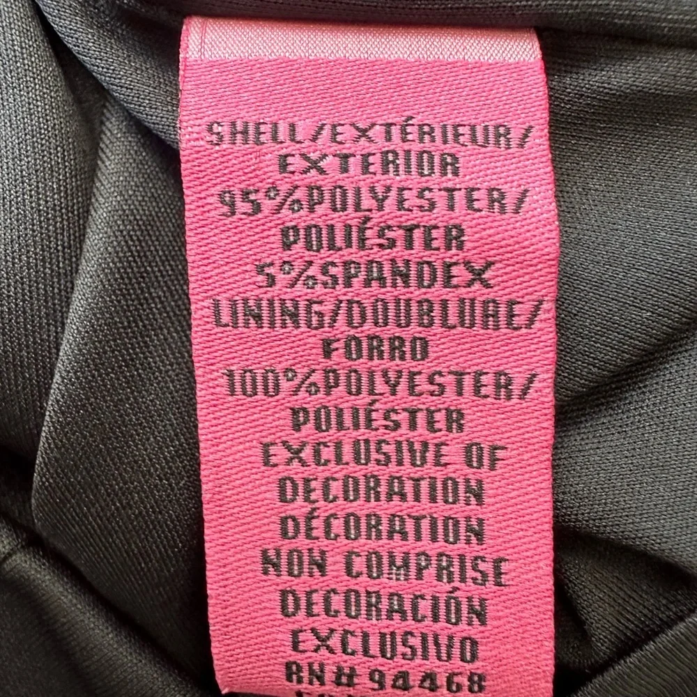 Betsey Johnson Black Dress Pearl Fringe Collar Black Cap Sleeve Ruffle Hem Sz 8 - Picture 15 of 16